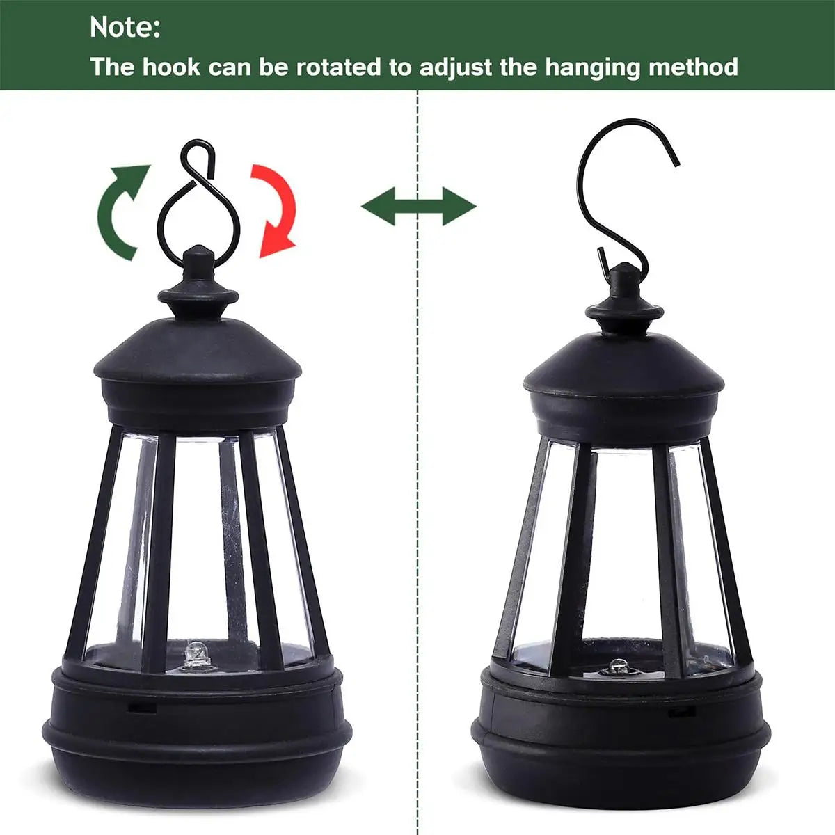 Farol Solar Vintage para Jardín y Terraza