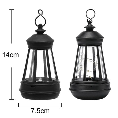 Farol Solar Vintage para Jardín y Terraza