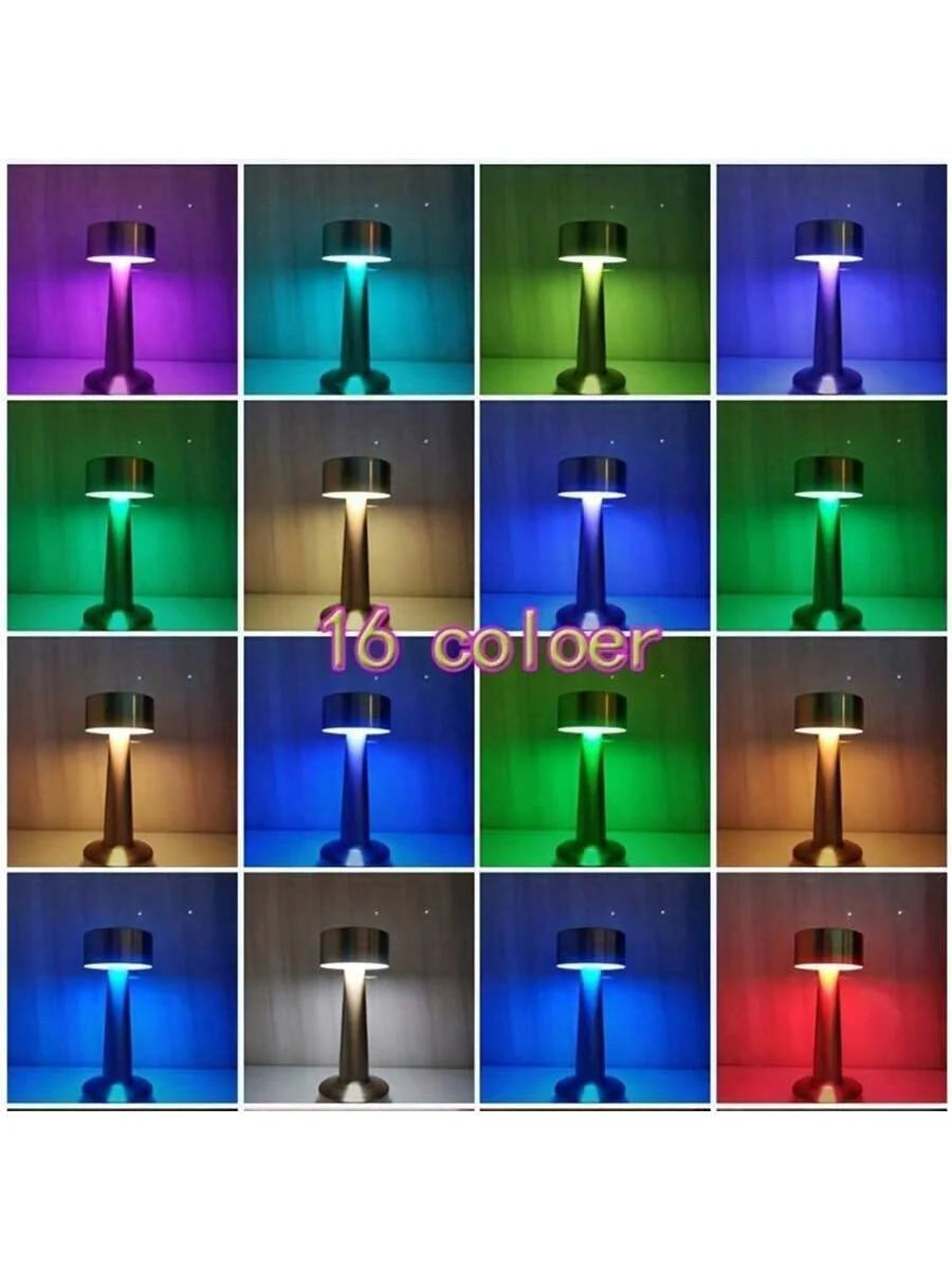 Lámpara LED Dorada Aura RGB – 16 Colores