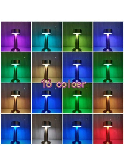 Lámpara LED Dorada Aura RGB – 16 Colores