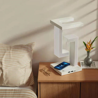 Lámpara Flotante LED con Cargador Inalámbrico 10W