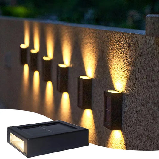 Lámpara Solar LED para Cercas y Jardines