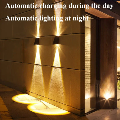 Aplique Solar LED Bidireccional para Exterior
