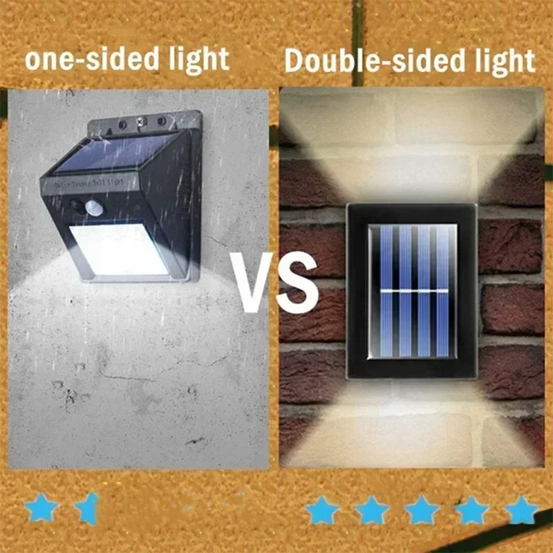 Lámpara Solar LED para Cercas y Jardines