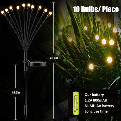 Luces Solares Decorativas Tipo Luciérnaga