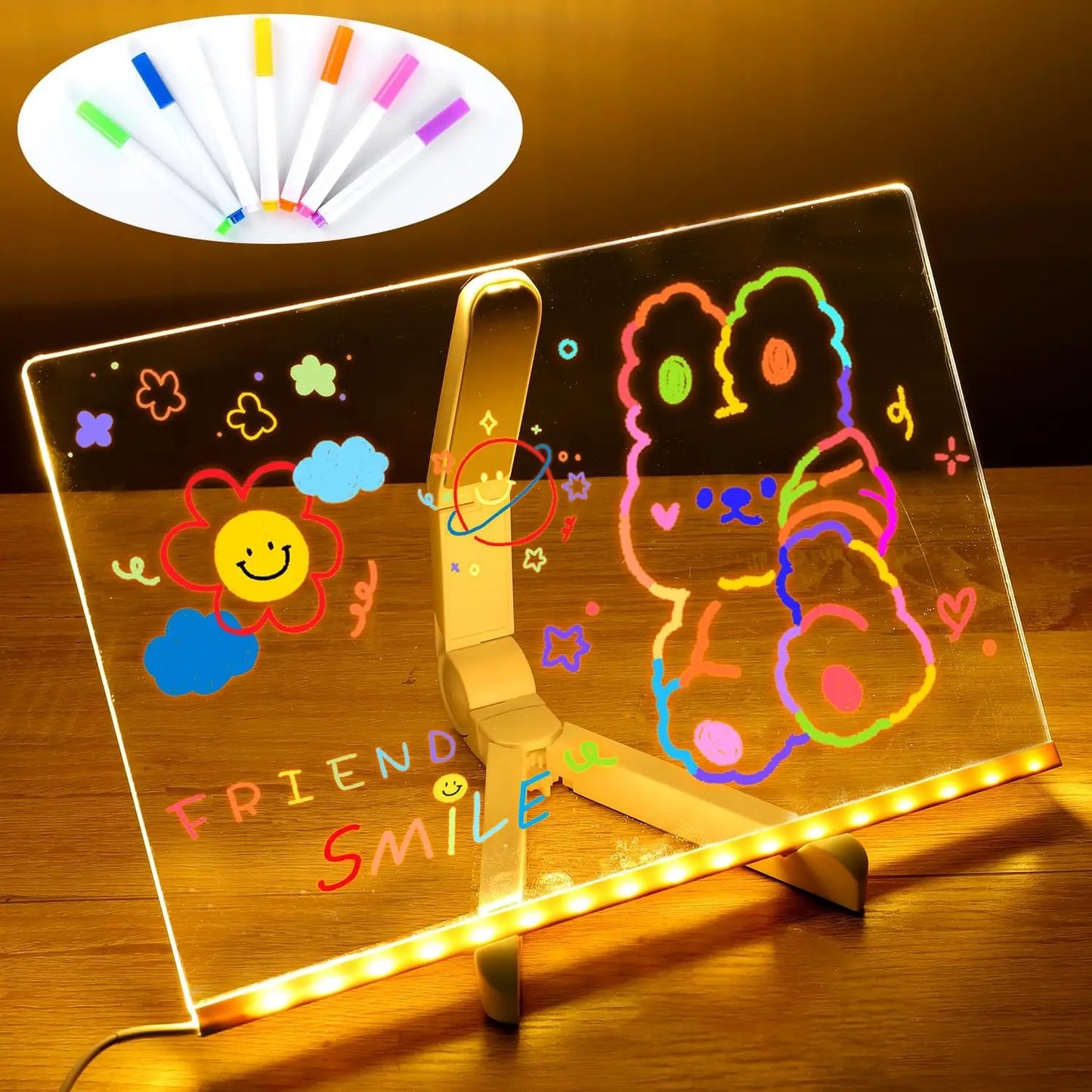 Pizarra LED Luminosa para Mensajes y Dibujos
