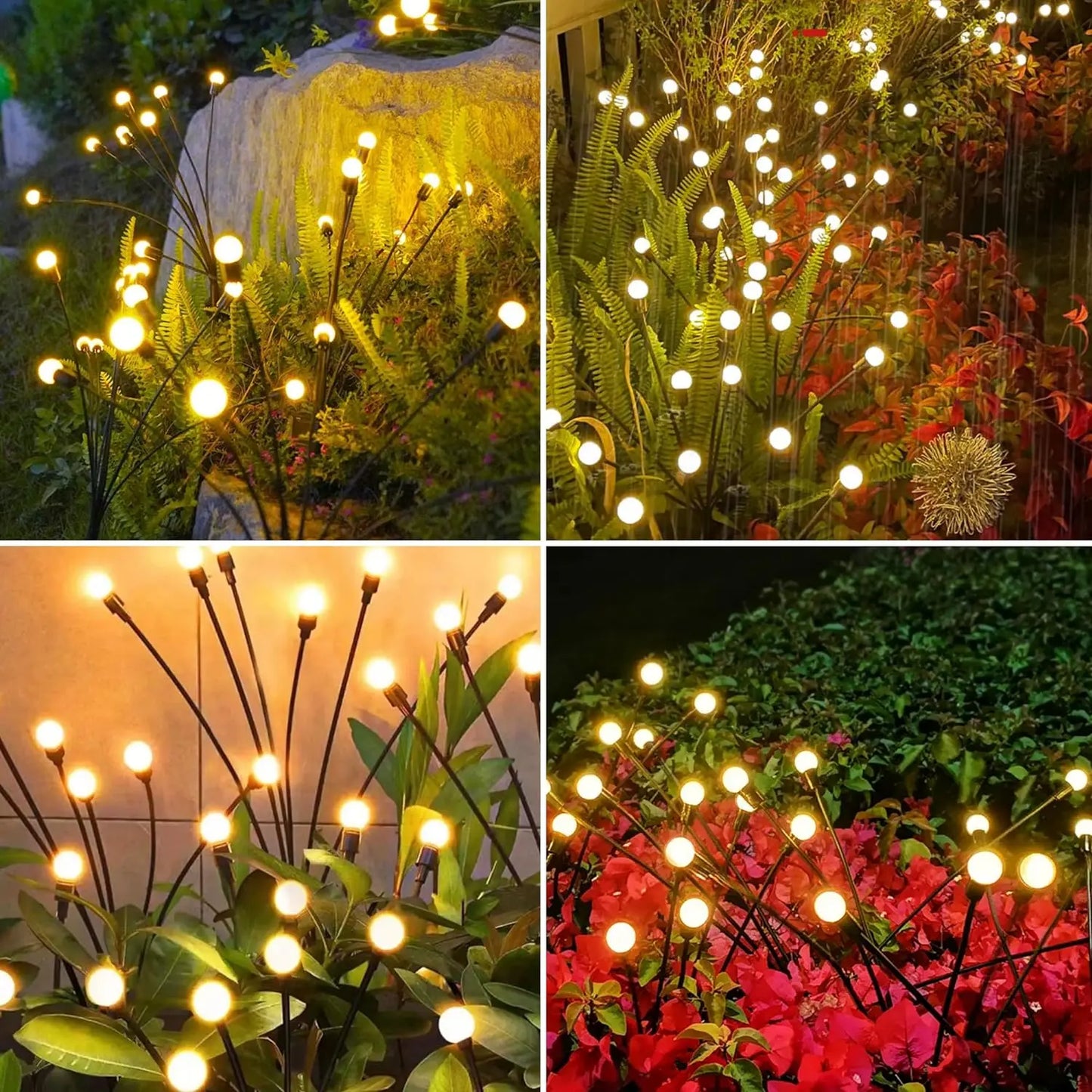 Luces Solares Decorativas Tipo Luciérnaga