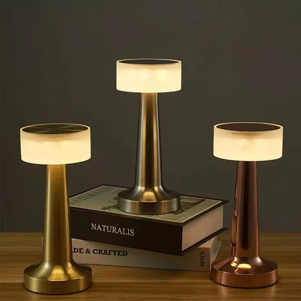 Lámpara LED Retro Recargable de Mesa